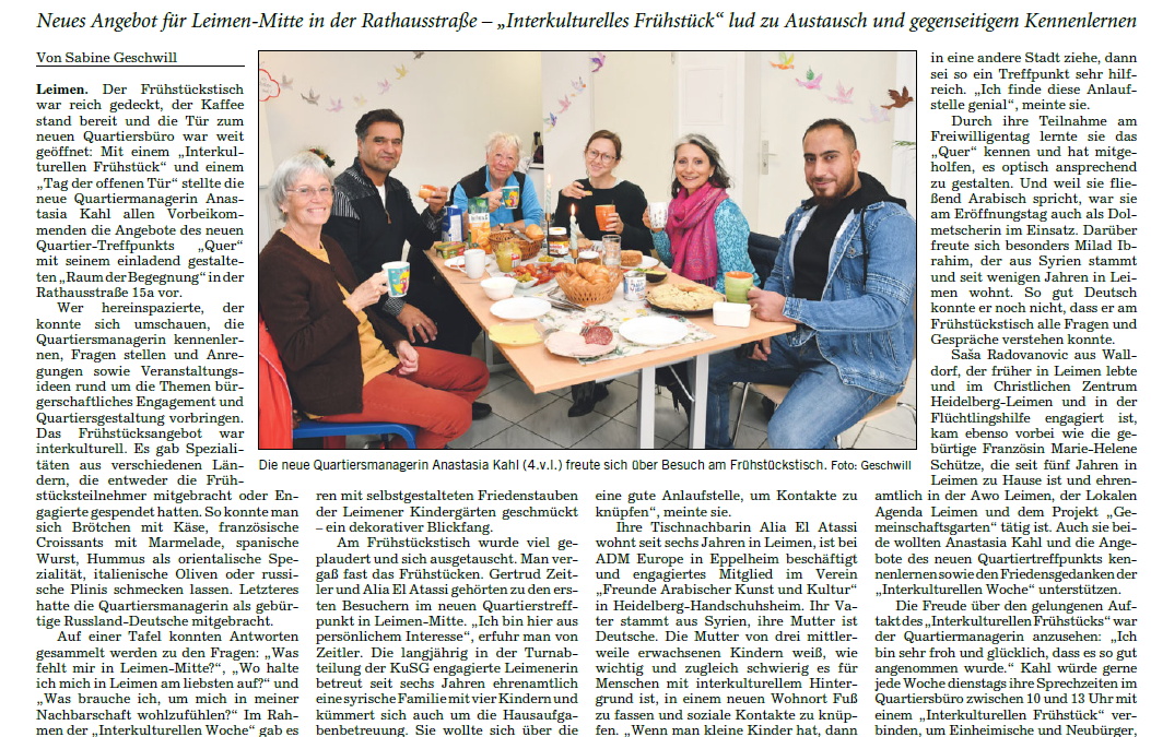 Endlich ist es soweit – das QUER hat geöffnet