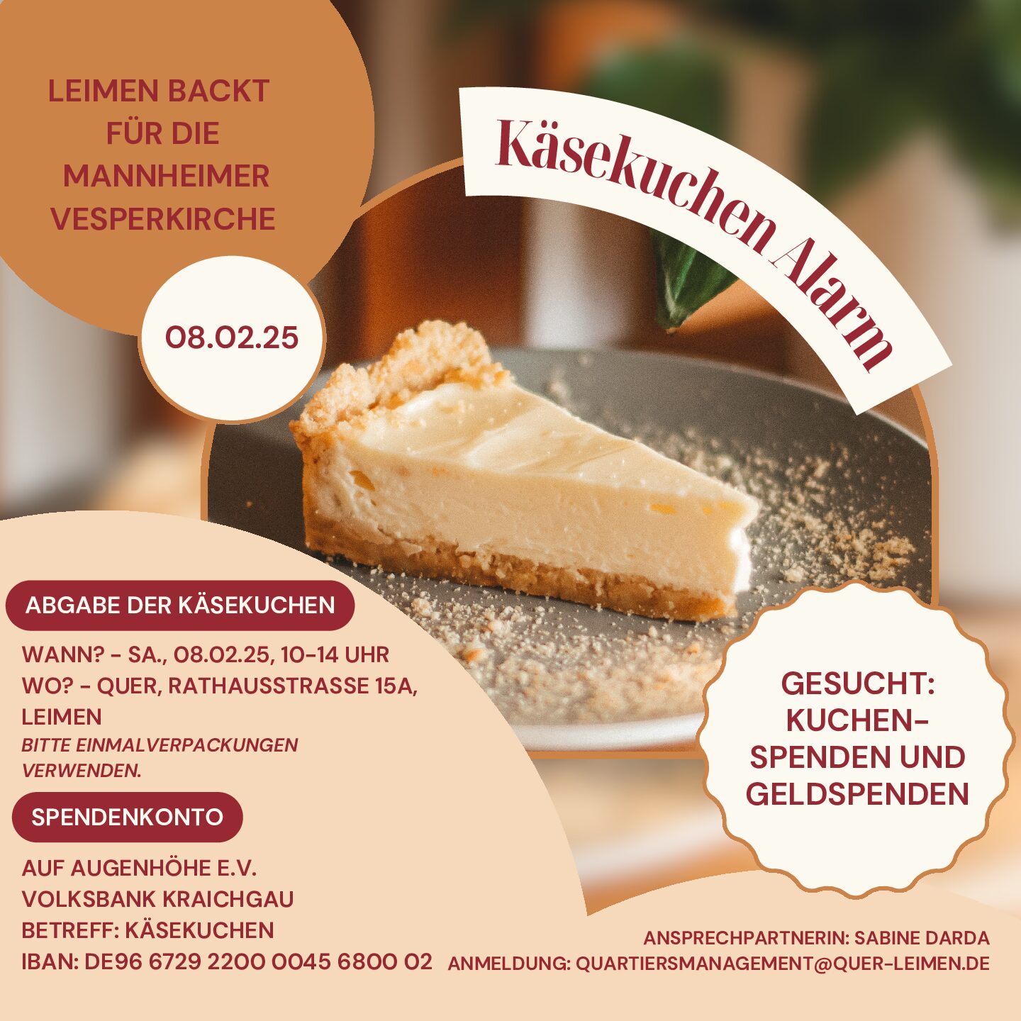 Käsekuchen Alarm