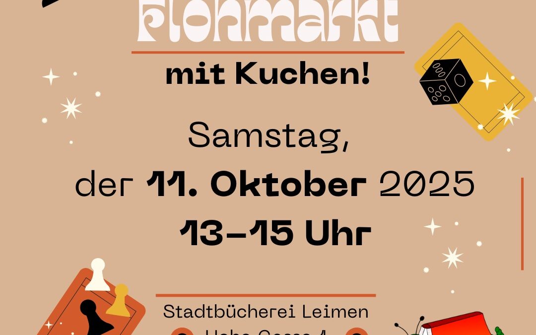 Spiele-Flohmarkt am 11. Oktober.