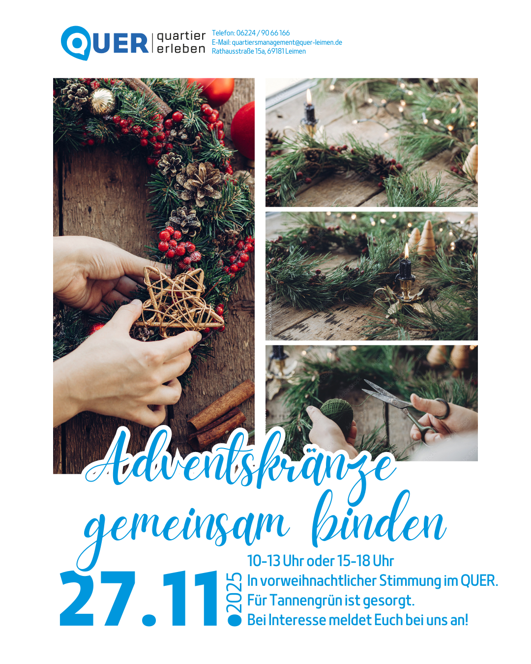 Adventskranz binden 2025 – Instagram