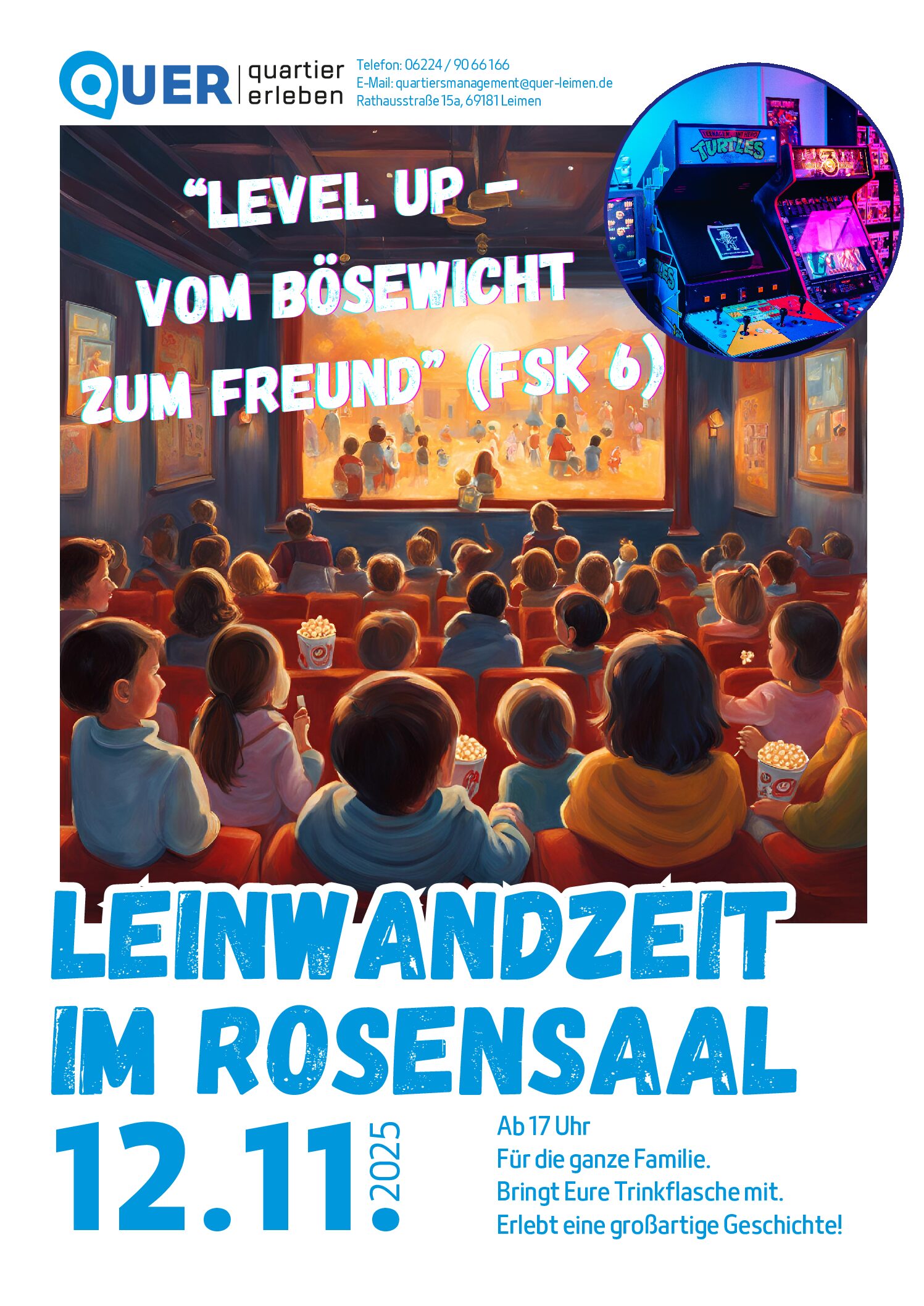 Leinwandzeit im Rosensaal