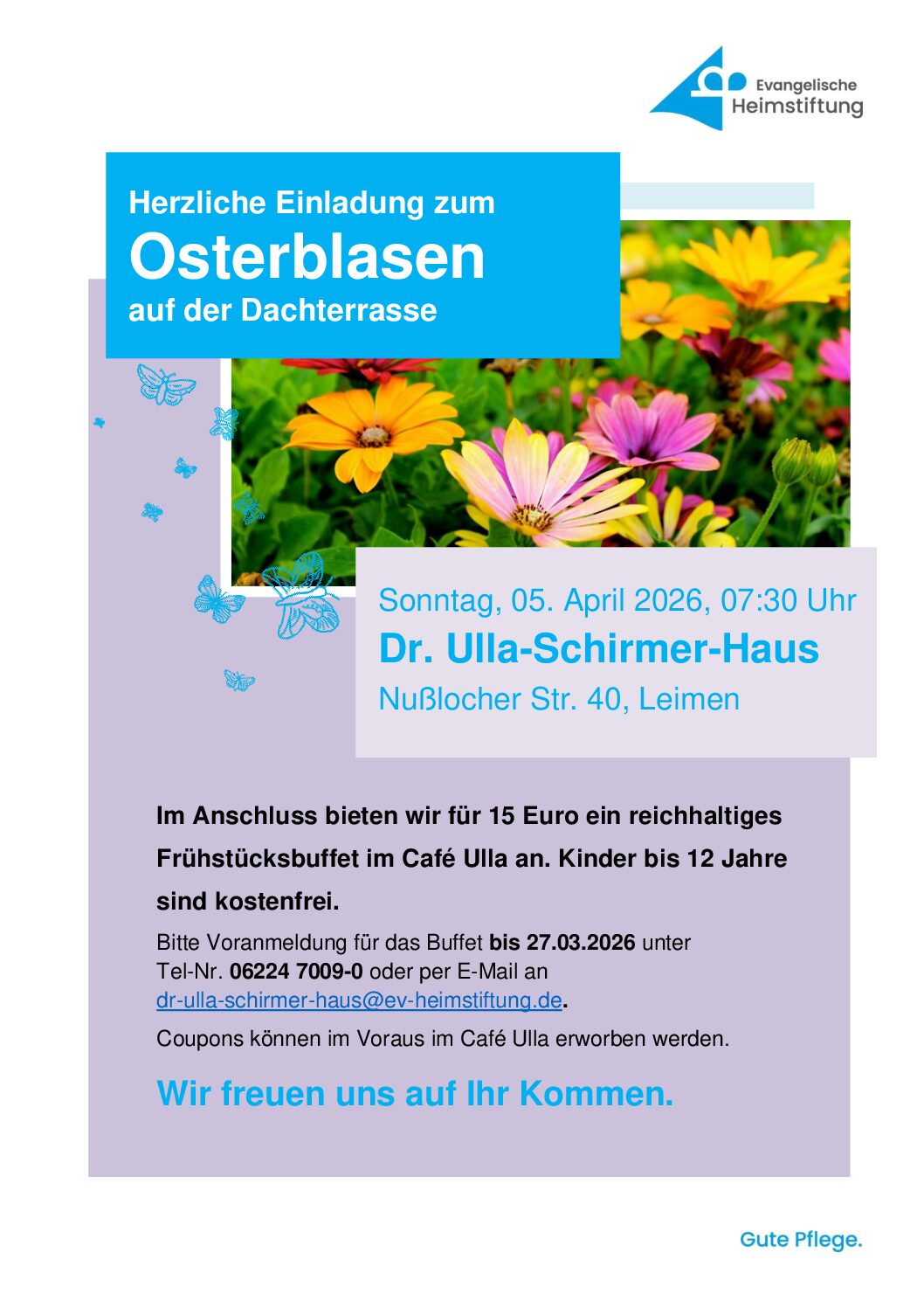 Osterblasen auf der Dachterasse – Dr. Ulla-Schirmer-Haus